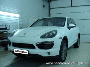 Установка противоугонных систем Pandora/Pandect на автомобиль Porsche Cayenne 1