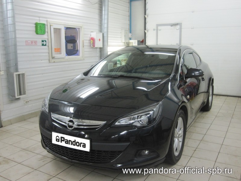 Установка противоугонных систем Pandora/Pandect на автомобиль Opel Astra GTC