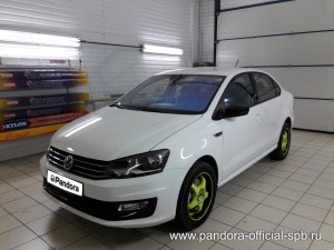 Установка противоугонных систем Pandora/Pandect на автомобиль Volkswagen Polo